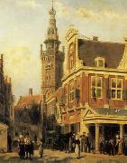 unknow artist European city landscape, street landsacpe, construction, frontstore, building and architecture. 312 painting